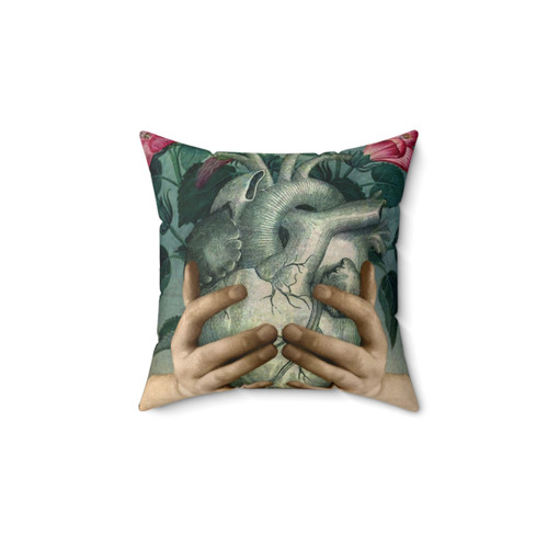 Green Heart-Shaped Pillow for Comfort and Style