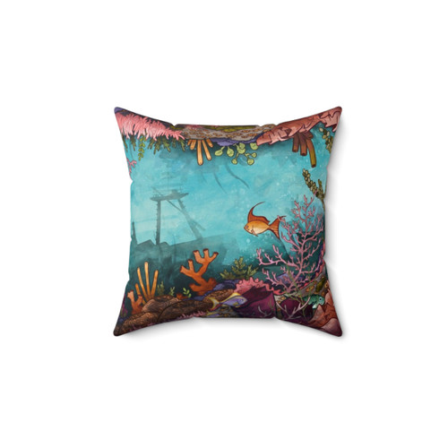 Underwater Coral Reef Pillow