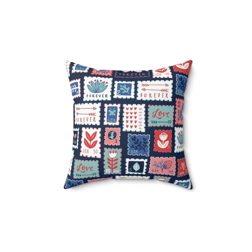 Forever Stamps Decorative Pillow