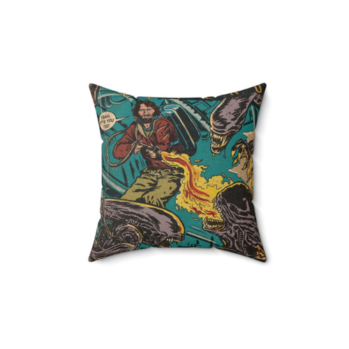 The Thing vs. Aliens Fan Art Comic Cover Pillow