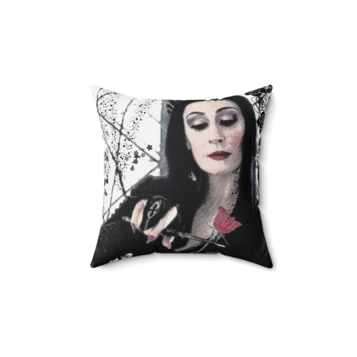 Morticia Addams Horror Family Pillow