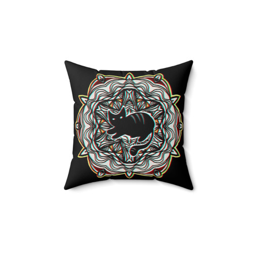 Gothic Cat 1 Decorative Throw Pillow