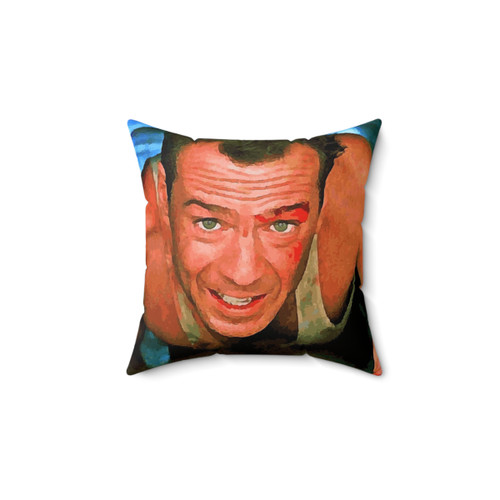 Die Hard Inspired Pillow with Iconic Film Quote