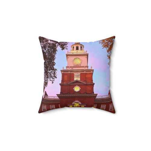 Independence Hall Pillow - Cozy Philadelphia Landmark Decor