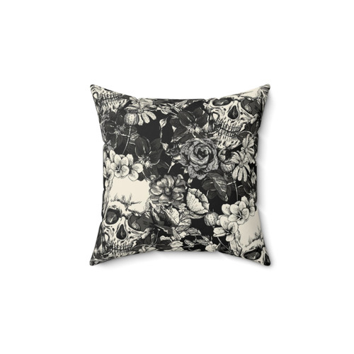 Spooky Skull Decorative Pillow