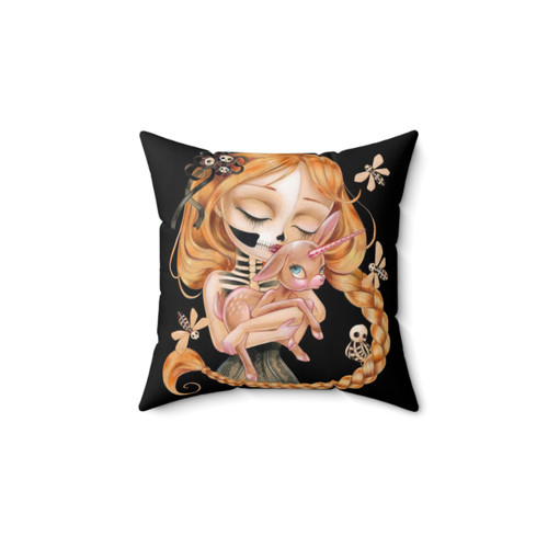 Enchanted Skull Beauty Pillow by Candini Design