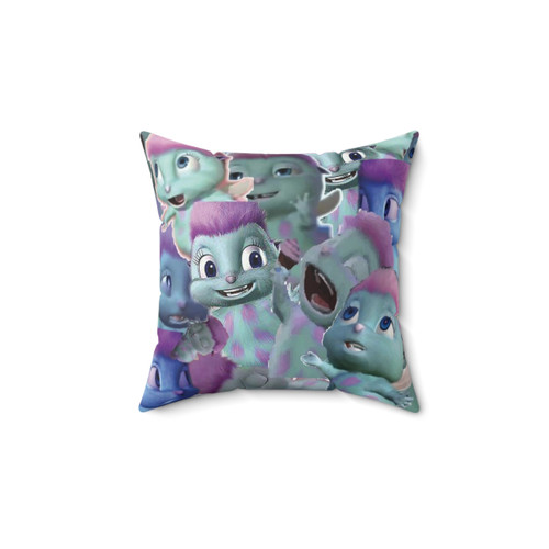 Bibble Collage Decorative Throw Pillow