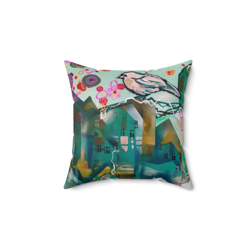 City Bird II Pillow - Sustainable Nordic Home Decor