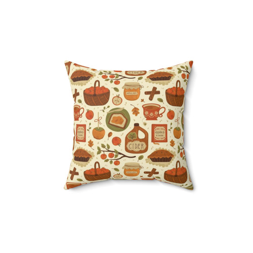 Cozy Autumn Apple Pillow
