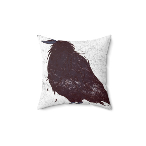 Dark Bird Graphic Decorative Pillow