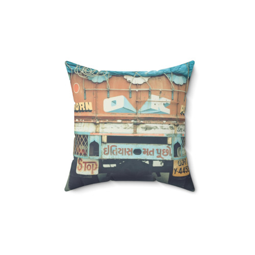 Truck Horn Themed Decorative Pillow