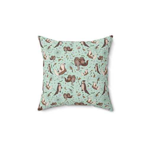 Otter Design Throw Pillow