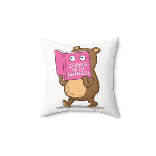 Shy Bear Plush Pillow