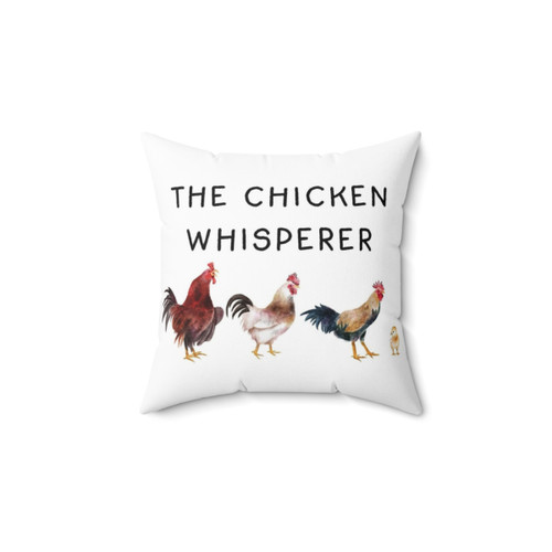 Rustic Chicken Whisperer Pillow