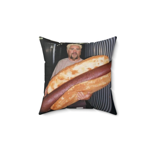 Guy Fieri Hotdog Themed Pillow