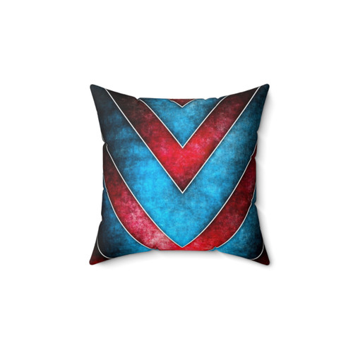 Power Shield Pillow with Superhero Mandala Design