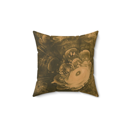 Beautiful Fractal Daisy Flower Pillow