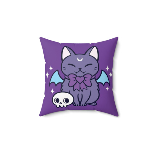 Nikury Pastel Bat Kitten Decorative Pillow