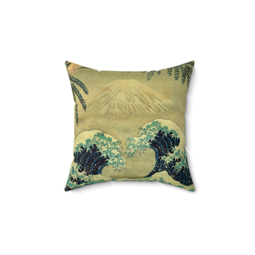 The Great Blue Embrace Nature Landscape Pillow
