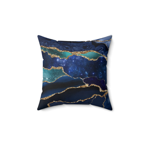 Glamour Milky Way Faux Marble Galaxy Pillow