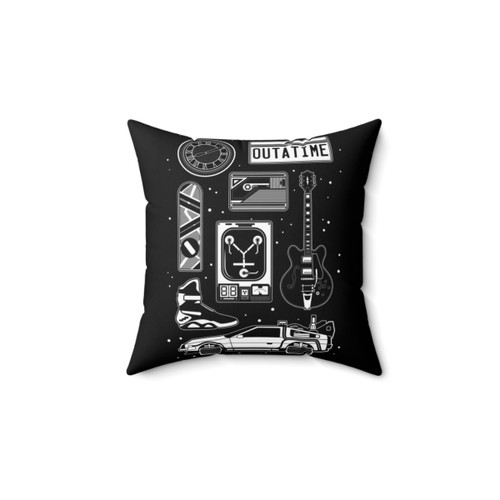 Back to the Future BTTF Icon Set Pillow