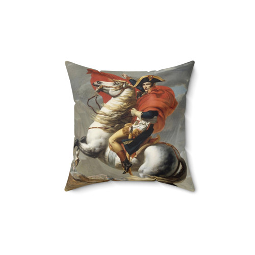 Napoleon Crossing the Alps Decorative Pillow