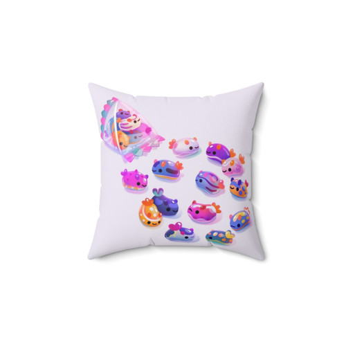 Jelly Bean Sea Slug Decorative Pillow