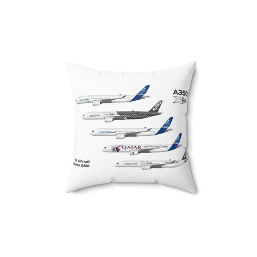 Airbus A350 Test Aircraft Illustration Pillow
