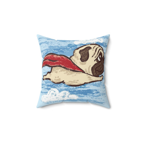 Pug Themed Decorative Pillow
