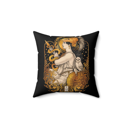 PALLAS ATHENA Decorative Pillow featuring Greek Goddess Athena