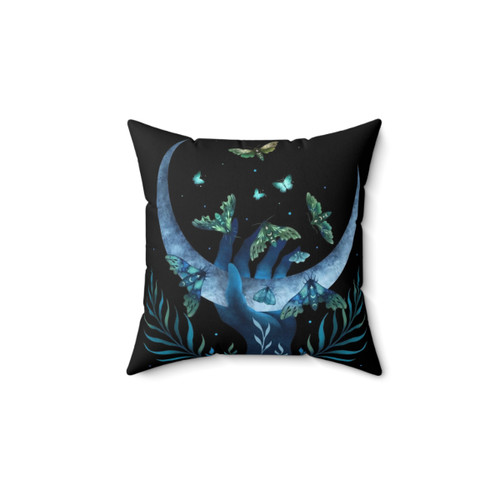 Decorative Moth Hand Pillow for Lunar Themed Bedding
