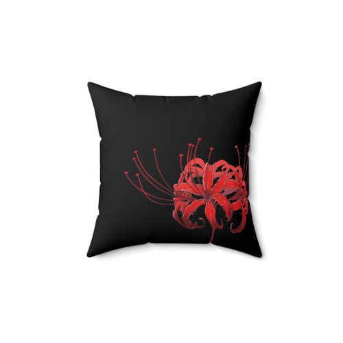 Beautiful Red Spider Lily Decorative Pillow