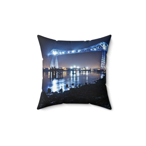 Teesside Transporter Bridge Pillow - Decorative Accent Cushion