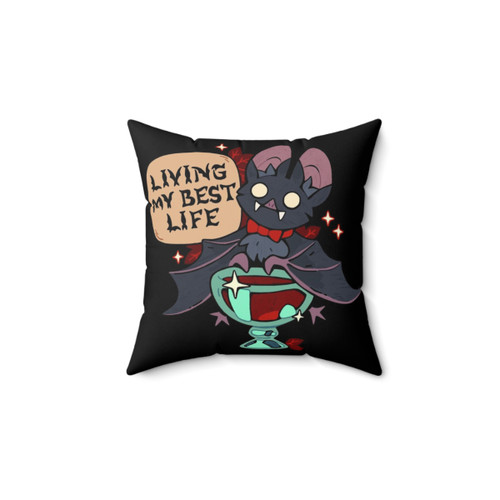 Cute vampire bat throw pillow for Halloween