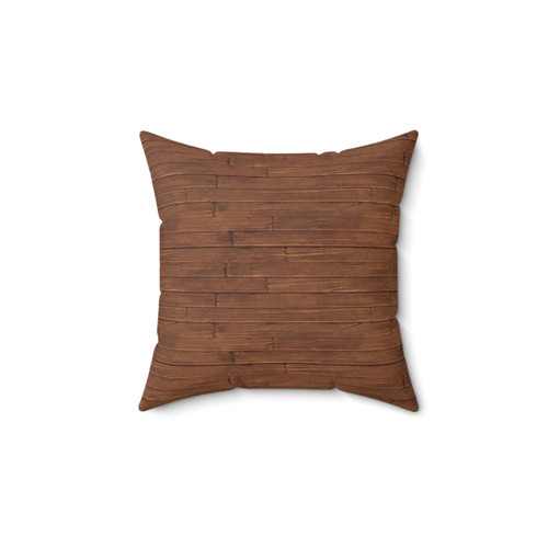 Wooden plank pillow for rustic home decor