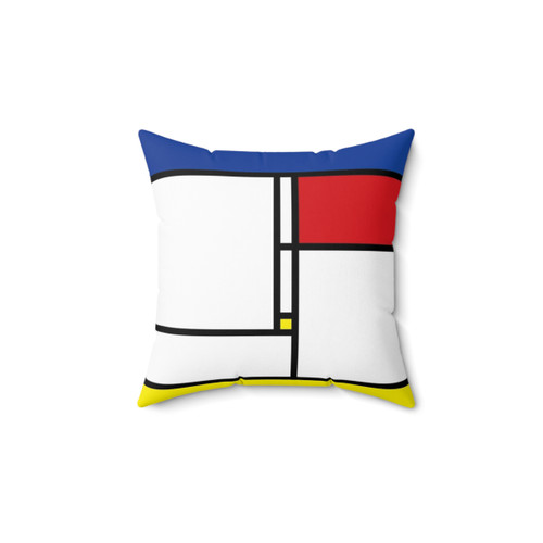 Mondrian Minimalist Art Pillow by fatfatin