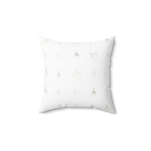 Middle Finger Decorative Pillow