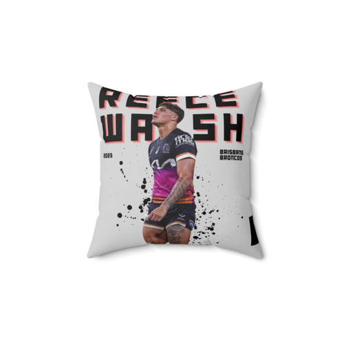 Reece Walsh Brisbane Broncos Rugby Player Pillow
