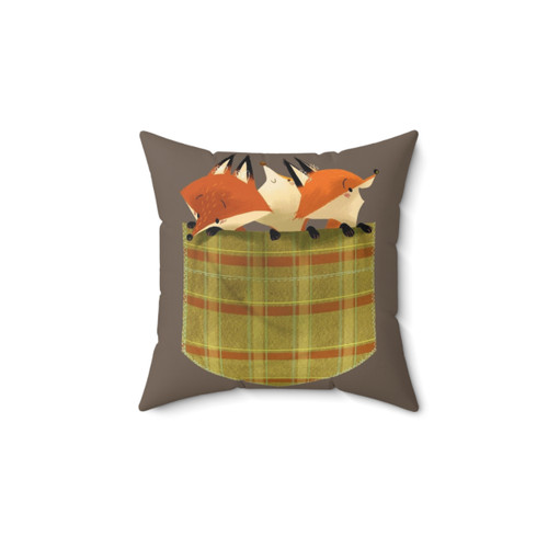 Pocket Full of Foxes Decorative Throw Pillow