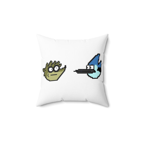 Regular Show Mordecai and Rigby Pixel Art Pillow