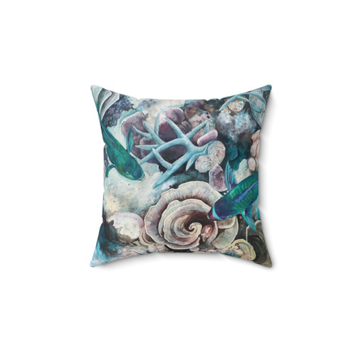 Parrotfish Coral Reef Pillow