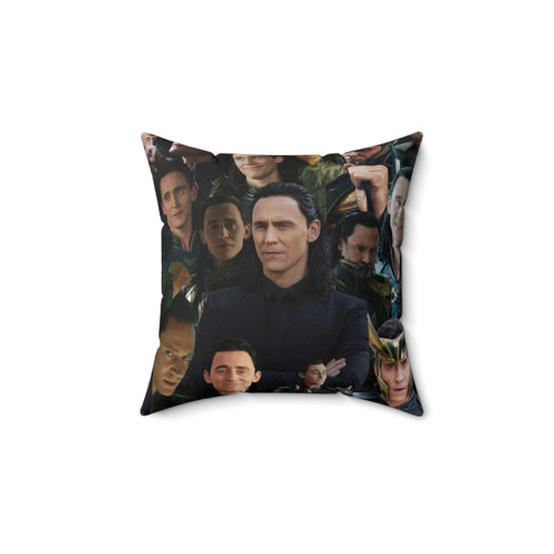 Loki Inspired Collage Throw Pillow