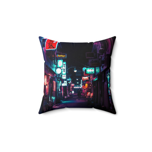 Late Night in Shinjuku's Golden Gai Throw Pillow