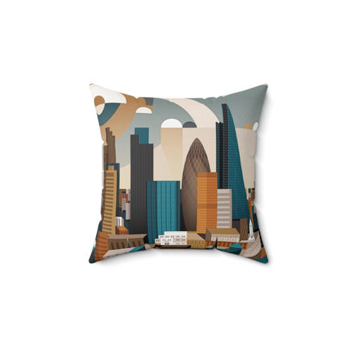 City of London Skyline Pillow