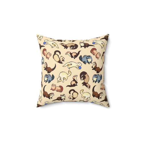 Cute Cat Snakes Pattern Pillow