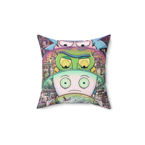 Rick and Morty Themed Decorative Pillow