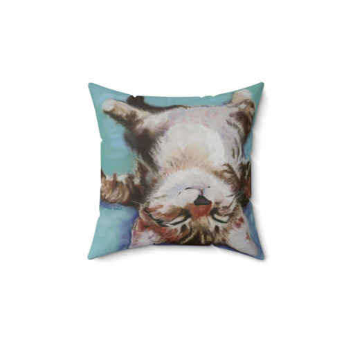 LITTLE NAPPER Pastel Cat Pillow