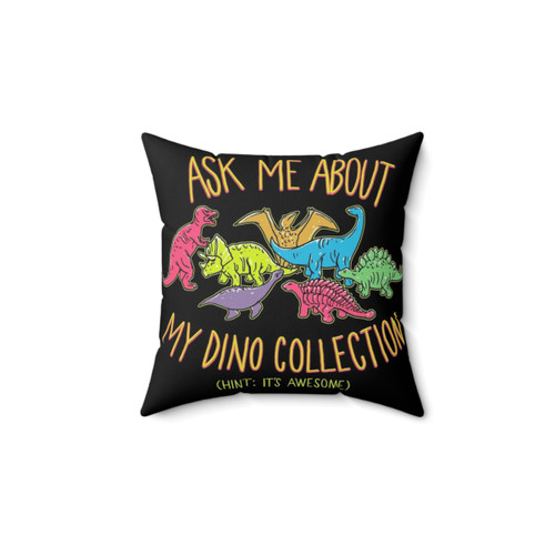 Dino Collection Pillow - Retro Dinosaur Decorative Cushion