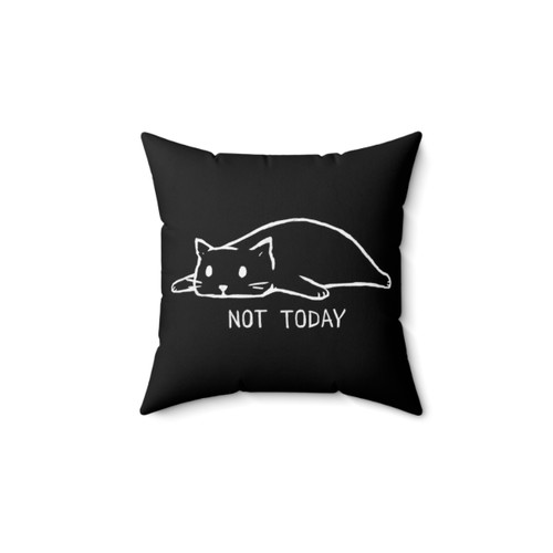 Lazy Cat Not Today Pillow