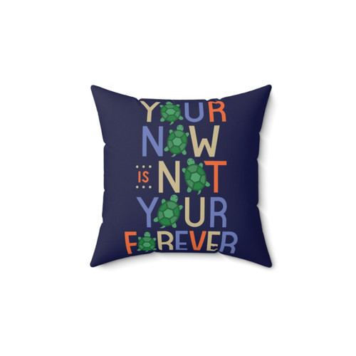 Turtles All the Way Down Pillow featuring inspiring quotes from the John Green novel